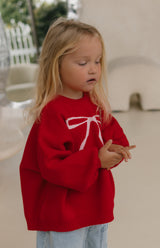 BOW ME OVER KNIT - RED