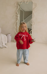 BOW ME OVER KNIT - RED