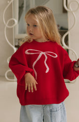 BOW ME OVER KNIT - RED