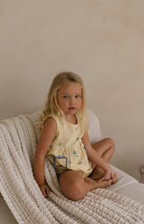 GOLDIE ROMPER - BELLE FLEUR LEMON