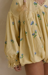 NOELLE ROMPER - BELLE FLEUR LEMON