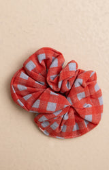 MINI SCRUNCHIE - CAPRI GINGHAM