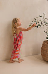 ROPE JUMPSUIT - CAPRI GINGHAM