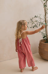ROPE JUMPSUIT - CAPRI GINGHAM
