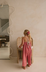 ROPE JUMPSUIT - CAPRI GINGHAM