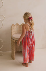 ROPE JUMPSUIT - CAPRI GINGHAM