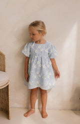 CORA DRESS - CELESTE BLUE