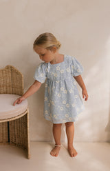 CORA DRESS - CELESTE BLUE