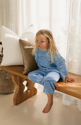 INDIA CROCHET TOP - AZURE