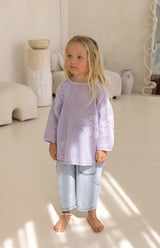 FLORA CROCHET LOOP TOP - LILAC