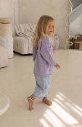 FLORA CROCHET LOOP TOP - LILAC