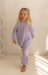 FLORA CROCHET PANT - LILAC