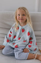 STRAWBERRY CARDIGAN - SKY