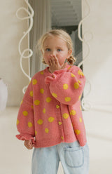 DOT CARDIGAN - WATERMELON