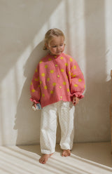 DOT CARDIGAN - WATERMELON