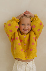 DOT CARDIGAN - MARIGOLD