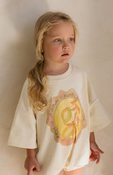 TOSCANA T SHIRT ROMPER - BUTTER