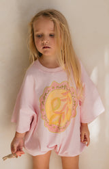 TOSCANA T SHIRT ROMPER - PINK