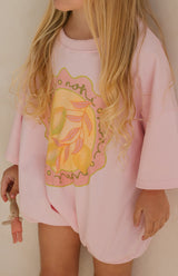TOSCANA T SHIRT ROMPER - PINK