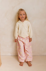 STRAWBERRY CREAM DOT BARREL JEAN