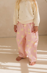STRAWBERRY CREAM DOT BARREL JEAN