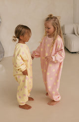 STRAWBERRY CREAM DOT LOUNGE SUIT