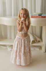 CELESTE CROP & SKIRT SET - BLUSH