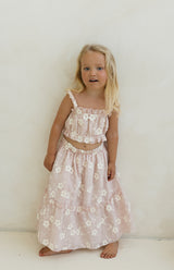 CELESTE CROP & SKIRT SET - BLUSH