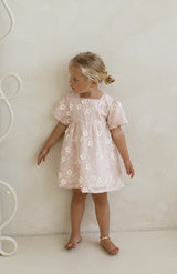 CORA DRESS - CELESTE BLUSH