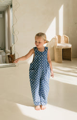 POLKA DENIM BARREL OVERALL