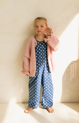POLKA DENIM BARREL OVERALL