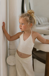 BONNIE HALTER TOP - CREAM