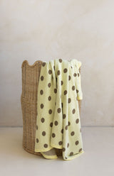 POLKA BLANKET- LEMON POLKA