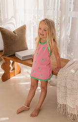 BIRDIE HALTER DRESS - FIORI
