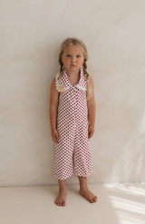 ROSIE JUMPSUIT - CHERRY POLKA