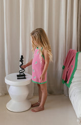 BIRDIE HALTER DRESS - FIORI
