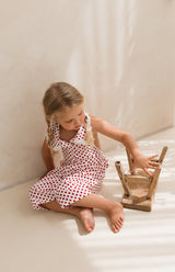 ROSIE JUMPSUIT - CHERRY POLKA