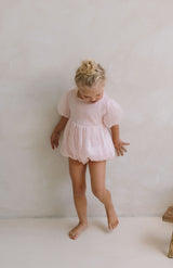 CORA ROMPER - BLUSH SPARKLE