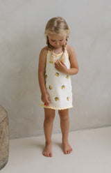 BIRDIE HALTER DRESS - LIMONE