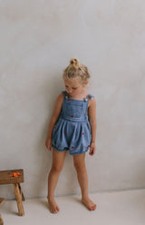 HEART DENIM ROMPER