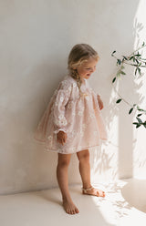 NOELLE DRESS - CELESTE BLUSH