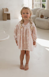 NOELLE DRESS - CELESTE BLUSH