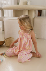STRAWBERRY CREAM DOT RIC RAC JUMPSUIT