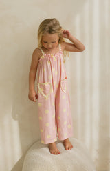 STRAWBERRY CREAM DOT RIC RAC JUMPSUIT