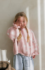 DOT CARDIGAN - BLUSH