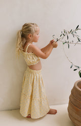 LIMON BLEU CROP & SKIRT SET