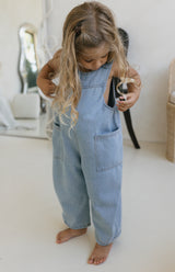 DENIM BARREL OVERALL