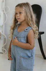 DENIM BARREL OVERALL