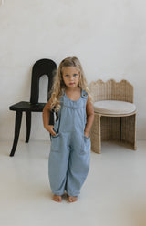 DENIM BARREL OVERALL