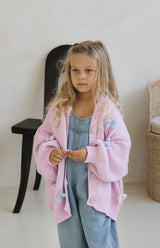 BLEU BELLE CARDIGAN - LILAC